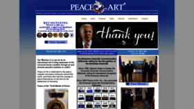 What Peaceofart.org website looked like in 2021 (3 years ago)