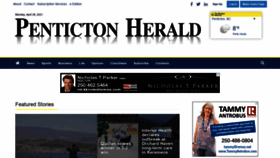 What Pentictonherald.ca website looked like in 2021 (3 years ago)
