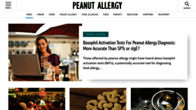 What Peanutallergy.com website looked like in 2021 (3 years ago)