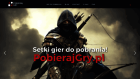 What Pobierajgry.pl website looked like in 2021 (3 years ago)