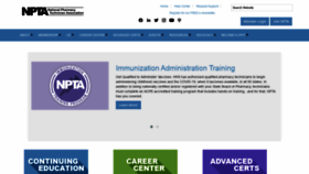 What Pharmacytechnician.org website looked like in 2021 (3 years ago)