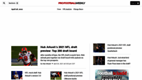 What Profootballweekly.com website looked like in 2021 (3 years ago)