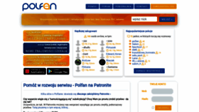 What Polfan.pl website looked like in 2021 (3 years ago)