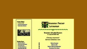 What Preces-latinae.org website looked like in 2021 (2 years ago)