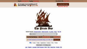 What Pirateproxy-bay.com website looked like in 2021 (3 years ago)