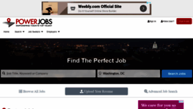 What Powerjobs.com website looked like in 2021 (3 years ago)