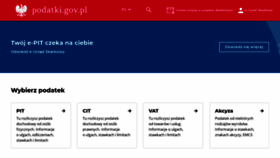 What Podatki.gov.pl website looked like in 2021 (3 years ago)