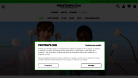 What Printemps.com website looked like in 2021 (2 years ago)