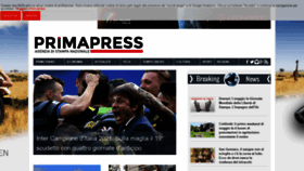 What Primapress.it website looked like in 2021 (3 years ago)