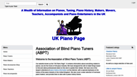 What Piano-tuners.org website looked like in 2021 (3 years ago)