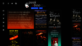 What Peek-a-boo-magazine.be website looked like in 2021 (3 years ago)