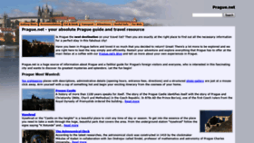 What Prague.net website looked like in 2021 (3 years ago)