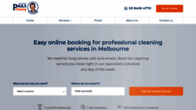 What Paulscleaningmelbourne.com.au website looked like in 2021 (3 years ago)