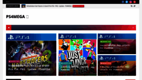 What Ps4mega.com website looked like in 2021 (3 years ago)