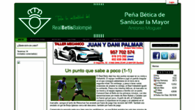 What Pbsanlucar.com website looked like in 2021 (3 years ago)