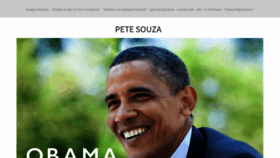 What Petesouza.com website looked like in 2021 (2 years ago)