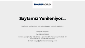 What Pharmaworlddergi.com website looked like in 2021 (3 years ago)