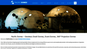 What Pacificdomes.com website looked like in 2021 (3 years ago)