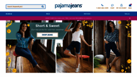 What Pajamajeans.com website looked like in 2021 (2 years ago)