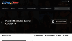 What Playbytherules.net.au website looked like in 2021 (2 years ago)