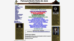 What Parroquiabeatamariadejesus.es website looked like in 2021 (3 years ago)