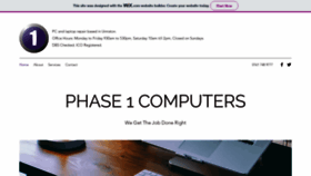 What Phase1computers.com website looked like in 2021 (3 years ago)