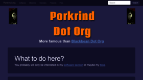 What Porkrind.org website looked like in 2021 (3 years ago)