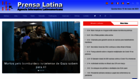 What Prensalatina.com.br website looked like in 2021 (2 years ago)