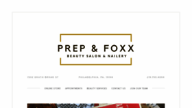 What Prepandfoxx.com website looked like in 2021 (3 years ago)