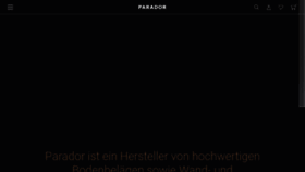 What Parador.de website looked like in 2021 (3 years ago)