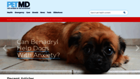 What Petmd.com website looked like in 2021 (2 years ago)