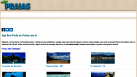 What Praias.com.br website looked like in 2021 (2 years ago)
