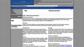 What Pkm.edu.pl website looked like in 2021 (2 years ago)