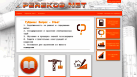 What Perekos.net website looked like in 2021 (2 years ago)