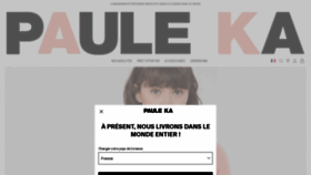 What Pauleka.com website looked like in 2021 (2 years ago)