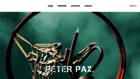 What Peterpax.com website looked like in 2021 (2 years ago)