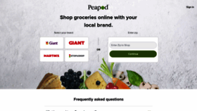 What Peapod.com website looked like in 2021 (2 years ago)