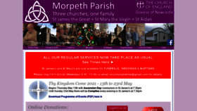What Parishofmorpeth.org.uk website looked like in 2021 (2 years ago)