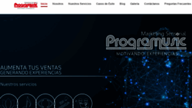 What Programusic.com.mx website looked like in 2021 (2 years ago)