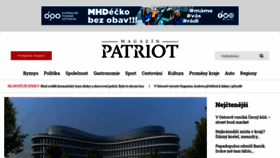 What Patriotmagazin.cz website looked like in 2021 (2 years ago)