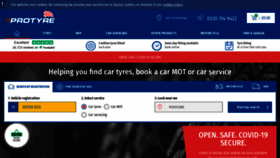 What Protyre.co.uk website looked like in 2021 (2 years ago)