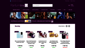 What Parfumline.cz website looked like in 2021 (2 years ago)
