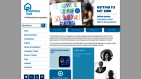 What Passivhaustrust.org.uk website looked like in 2021 (4 years ago)