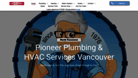 What Pioneerplumbing.com website looked like in 2021 (2 years ago)