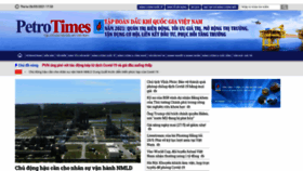What Petrotimes.vn website looked like in 2021 (2 years ago)