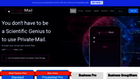 What Privatemail.com website looked like in 2021 (2 years ago)