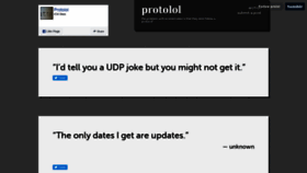 What Protolol.com website looked like in 2021 (3 years ago)