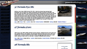 What Powerboatlistings.com website looked like in 2021 (2 years ago)