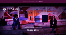 What Pingry.org website looked like in 2021 (4 years ago)