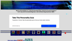 What Personalitypage.com website looked like in 2021 (2 years ago)